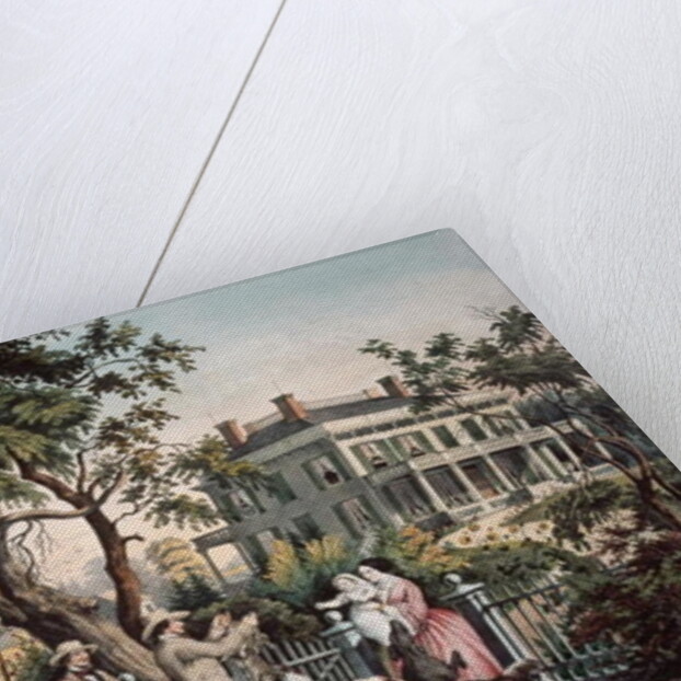 American Country Life - October Afternoon, 1855 by N. and Ives J.M. (1824-95) Currier