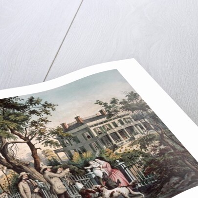 American Country Life - October Afternoon, 1855 by N. and Ives J.M. (1824-95) Currier