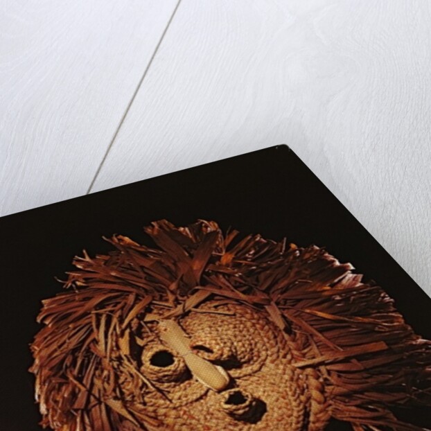 A Seneca mask used in winter rites by American School