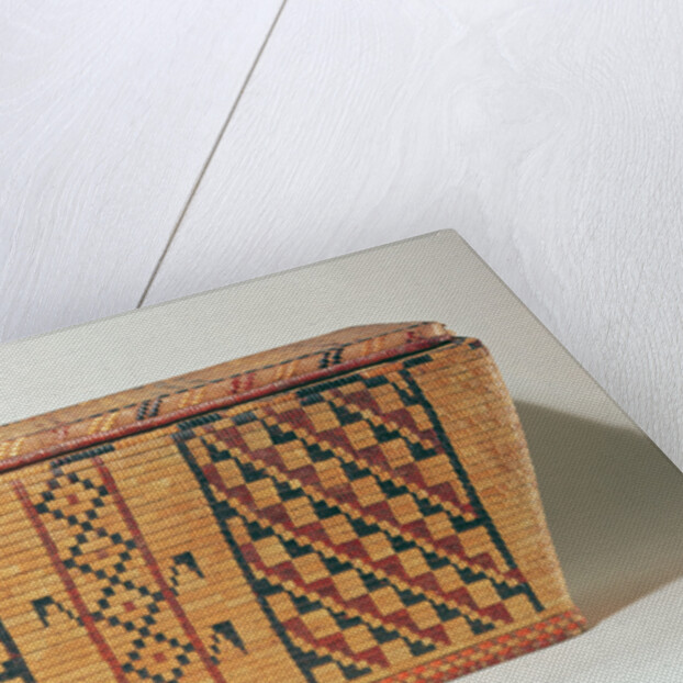 Eastern Woodlands geometric basket by American School