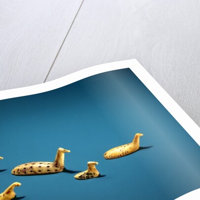 Inuit shore bird sculptures by School Inuit