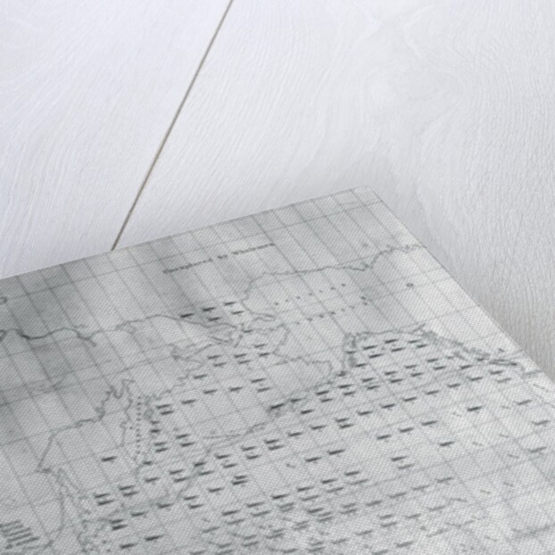 Whale Chart of the North Pacific, 1851 by American School