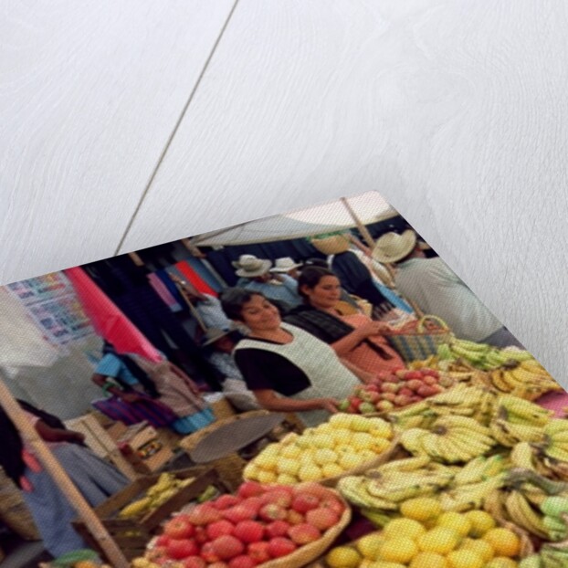 Fruit and vegetable stall by Anonymous