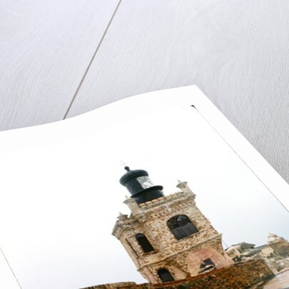 View of battlements and lighthouse by Anonymous