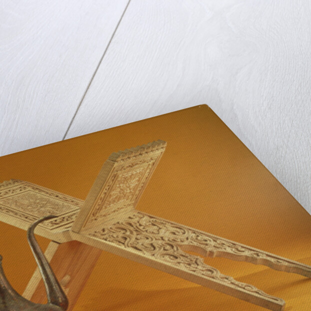 Copper Vessel and Koran Stand by Pakistani School