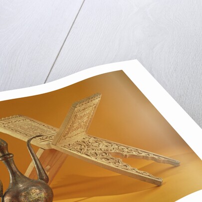 Copper Vessel and Koran Stand by Pakistani School