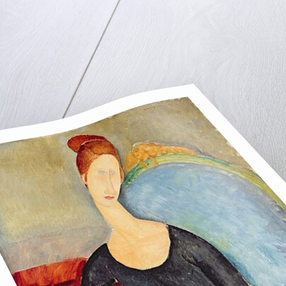 Mme Hebuterne in a Blue Chair, 1918 by Amedeo Modigliani