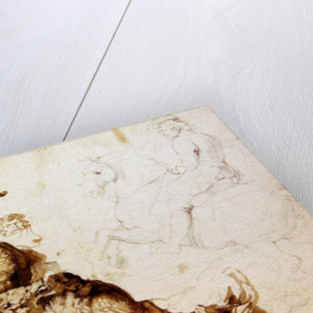 Sketch for a Wolf Hunt by Peter Paul Rubens