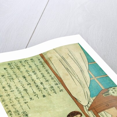 JJ Audubon on a trip to Japan disovers a rat, c.1840 by Japanese School