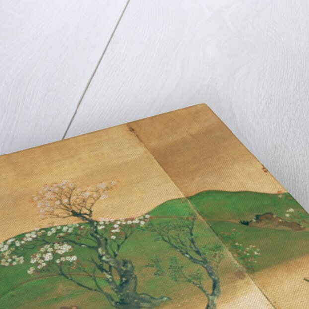 Shogun touring in spring, Edo Period by School Japanese