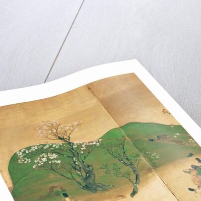 Shogun touring in spring, Edo Period by School Japanese