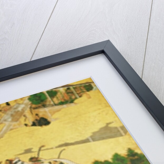 The Battle of Hogen from a screen, Momayama Period by School Japanese