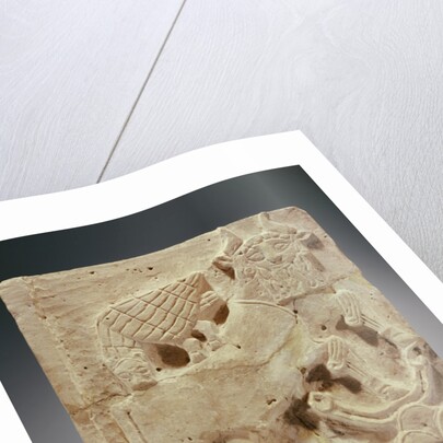 Plaque depicting a lion attacking a bull, from Iraq, c.2000 BC by Sumerian Sumerian