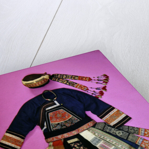 Woman's Dress and Basketry Hat, Ch'uan Miao by School Chinese