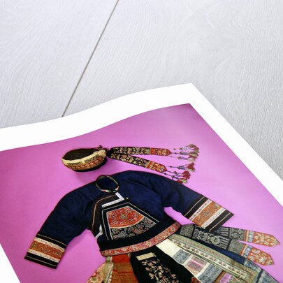 Woman's Dress and Basketry Hat, Ch'uan Miao by School Chinese