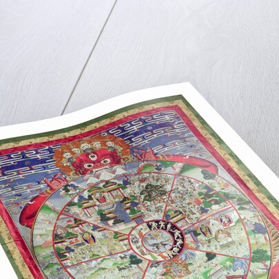 Dharmachakra, Wheel of Transmigratory Existence by School Tibetan