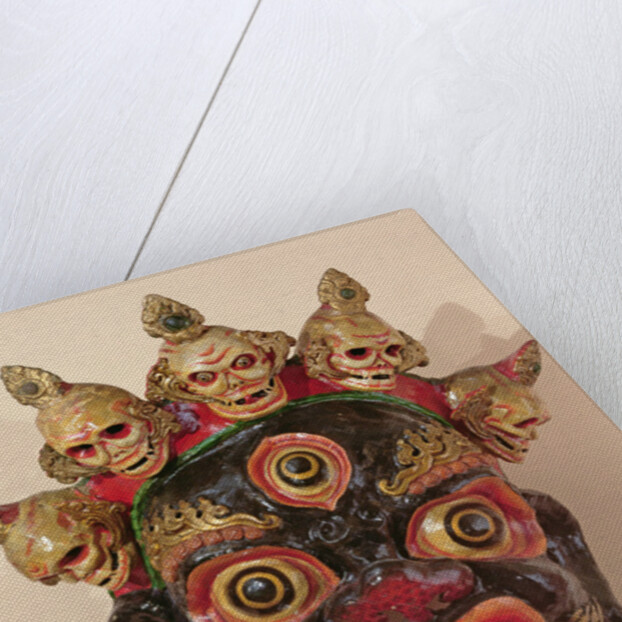 Mahakala dance mask by School Tibetan