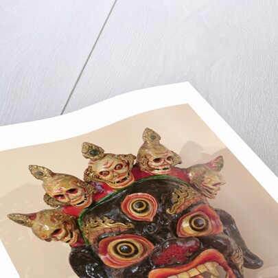 Mahakala dance mask by School Tibetan