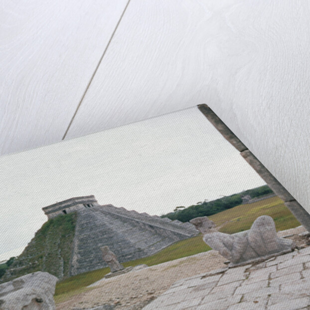 El Castillo, view from the Temple of Warriors, showing Chacmool by Mayan Mayan