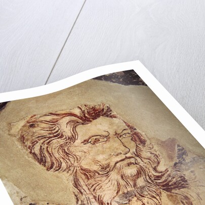 Detail of St Onuphrius and scene from his life by Master of the Fogg Pieta