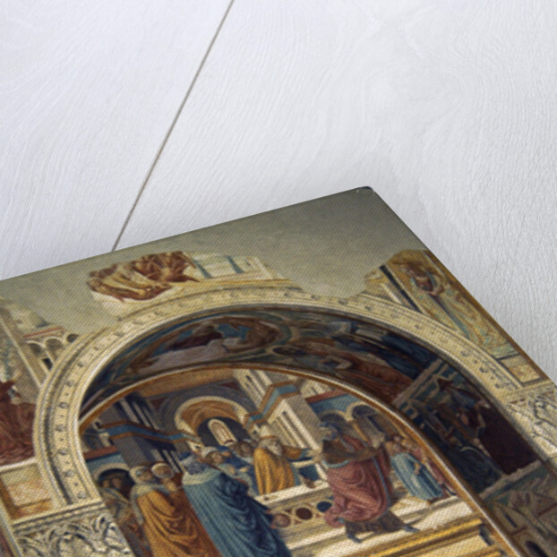 Tabernacle of the Visitation: Expultion of Jaochim from the Temple, 1491 by Benozzo di Lese di Sandro Gozzoli