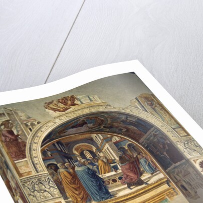 Tabernacle of the Visitation: Expultion of Jaochim from the Temple, 1491 by Benozzo di Lese di Sandro Gozzoli