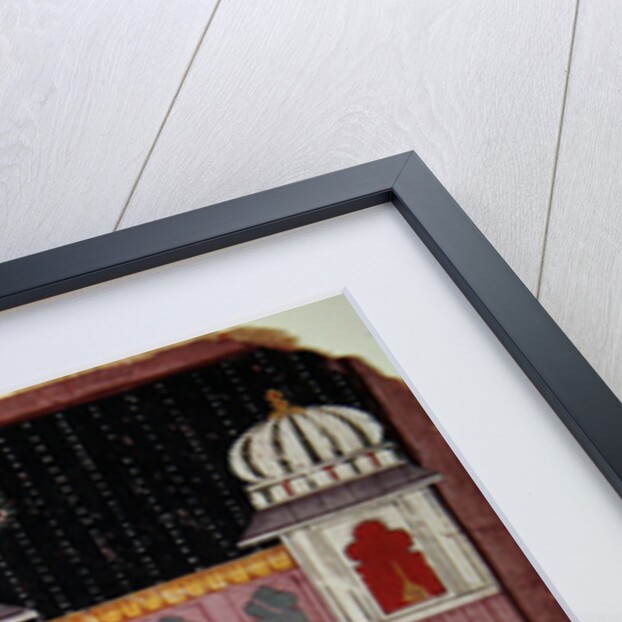 Heroine and her lover in a pavilion, c.1640-50 by Indian School