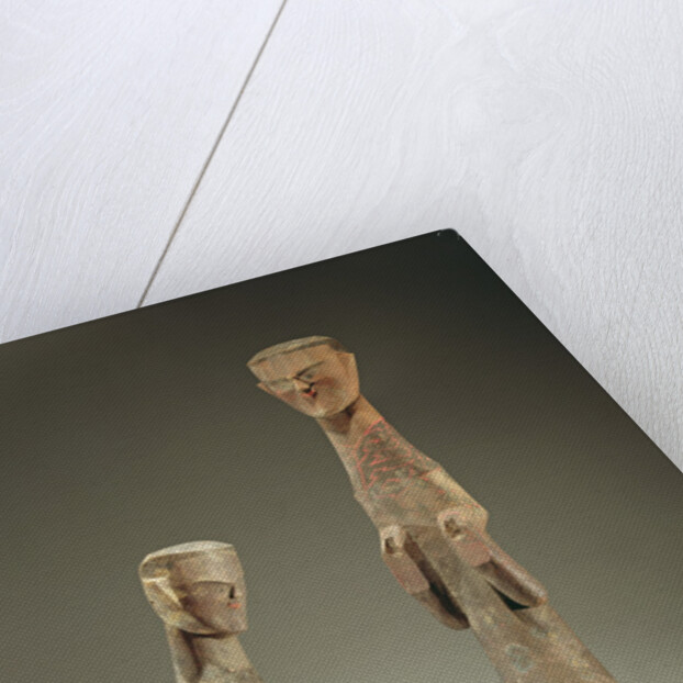 Two statuettes, late Zhou Dynasty 4th - 3rd century BC by School Chinese
