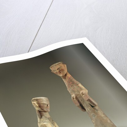 Two statuettes, late Zhou Dynasty 4th - 3rd century BC by School Chinese