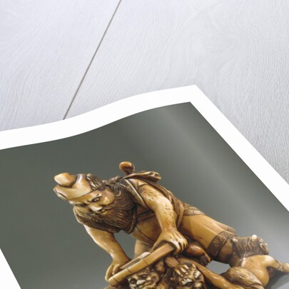 Figure of Shoki the demon queller by Japanese School