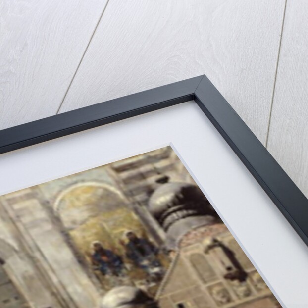 Circassian Cavalry Awaiting their Commanding Officer at the Door of a Byzantine Monument, Memory of the Orient, 1880 by Alberto Pasini