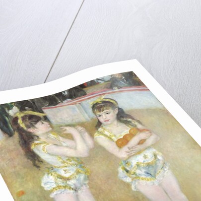Acrobats at the Cirque Fernando, Francisca and Angelina Wartenberg, 1879 by Pierre Auguste Renoir