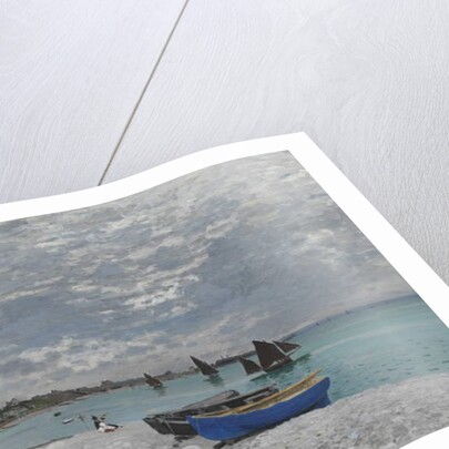 The Beach at Sainte-Adresse, 1867 by Claude Monet