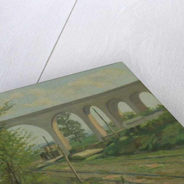 The Arcueil Aqueduct at Sceaux Railroad Crossing, 1874 by Jean Baptiste Armand Guillaumin
