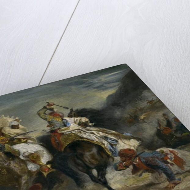 The Combat of the Giaour and Hassan, 1826 by Ferdinand Victor Eugene Delacroix