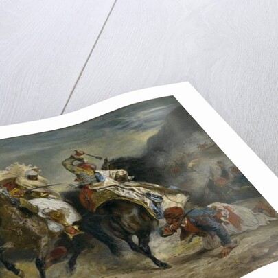 The Combat of the Giaour and Hassan, 1826 by Ferdinand Victor Eugene Delacroix