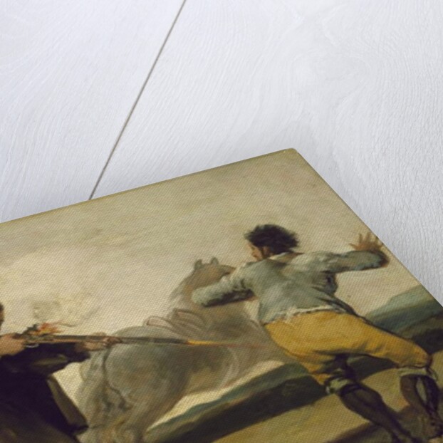 Friar Pedro Shoots El Maragato as His Horse Runs Off, c.1806 by Francisco Jose de Goya y Lucientes