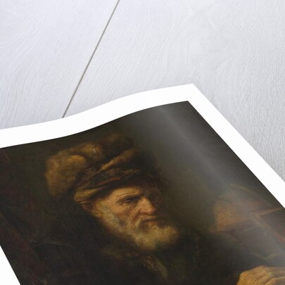 An Old Man in a Fur Cap, 1650-60 by Karel van der Pluym