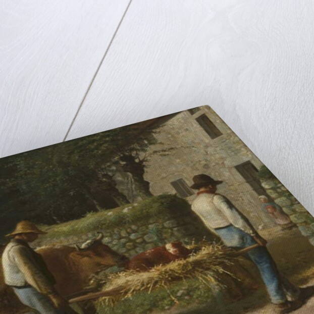 Peasants Bringing Home a Calf Born in the Fields, 1864 by Jean-Francois Millet