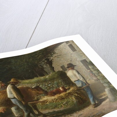 Peasants Bringing Home a Calf Born in the Fields, 1864 by Jean-Francois Millet