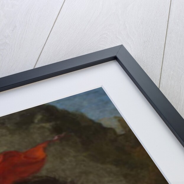 Arab Horseman Attacked by a Lion, 1849-50 by Ferdinand Victor Eugene Delacroix