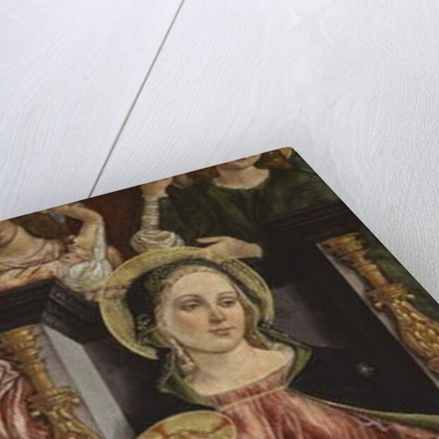 Virgin and Child enthroned with two angels holding a crown, 1505-15 by Michele (attr.to) Ciampanti