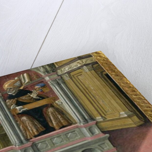 Saint Augustine's Vision of Saints Jerome and John the Baptist, 1476 by Matteo di Giovanni di Bartolo