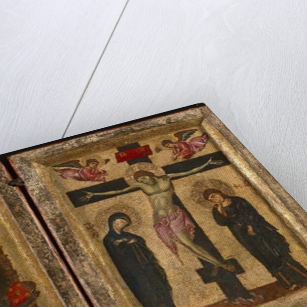 Diptych with the Virgin and Child Enthroned and the Crucifixion, 1275-80 by Levantine School