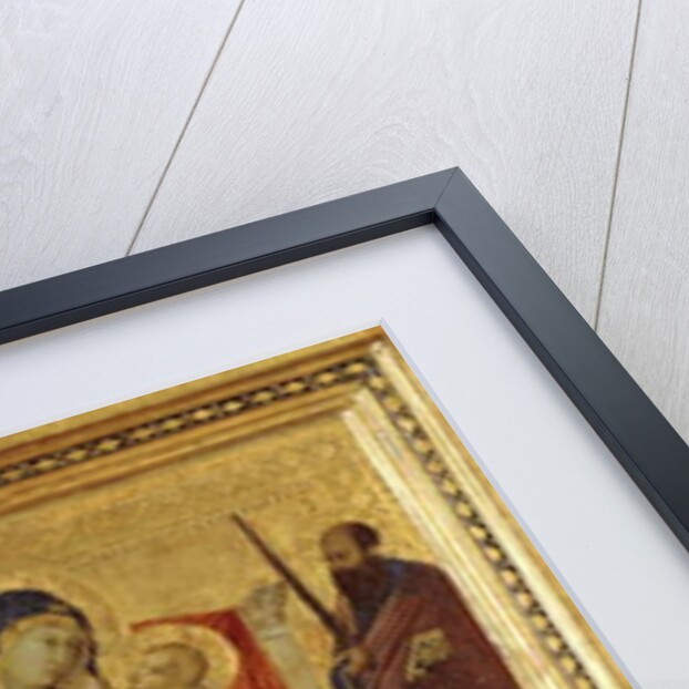 Virgin and Child enthroned with Saints Peter, Paul, John the Baptist, Dominic and a donor, 1325-35 by Ugolino di Nerio