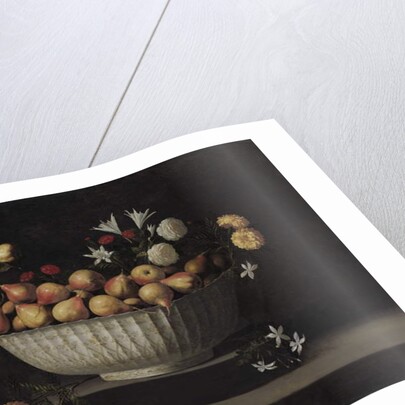 Flowers and Fruit in a China Bowl, c.1645 by Juan de Zurbaran