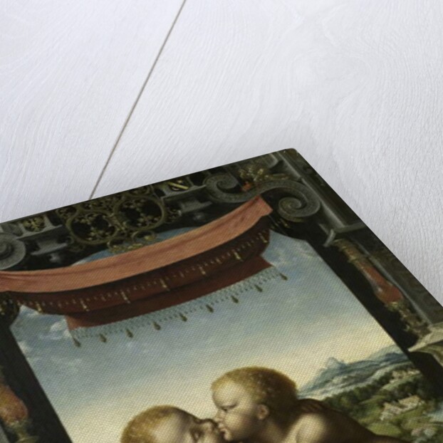 The Infants Christ and Saint John the Baptist Embracing, 1520-25 by Joos van Cleve