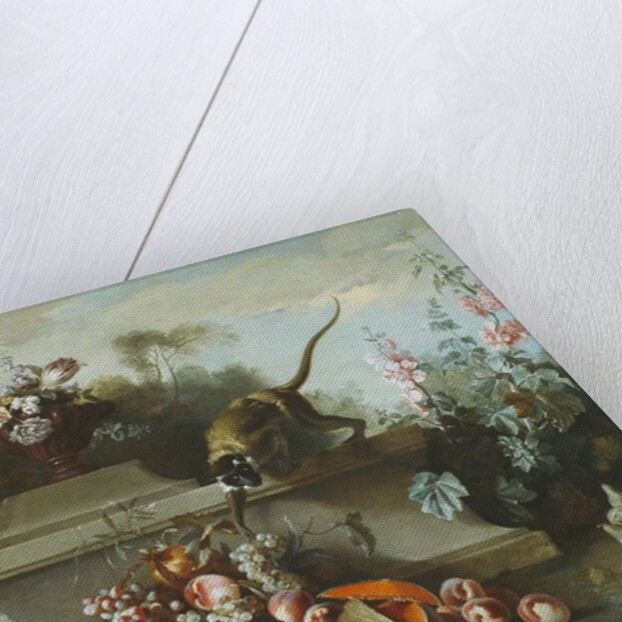 Still Life with Monkey, Fruits, and Flowers, 1724 by Jean-Baptiste Oudry