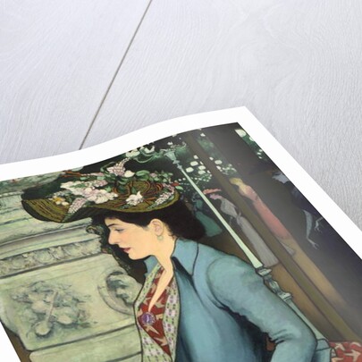 An Elegant Woman at the Élysée Montmartre, 1888 by Louis Anquetin