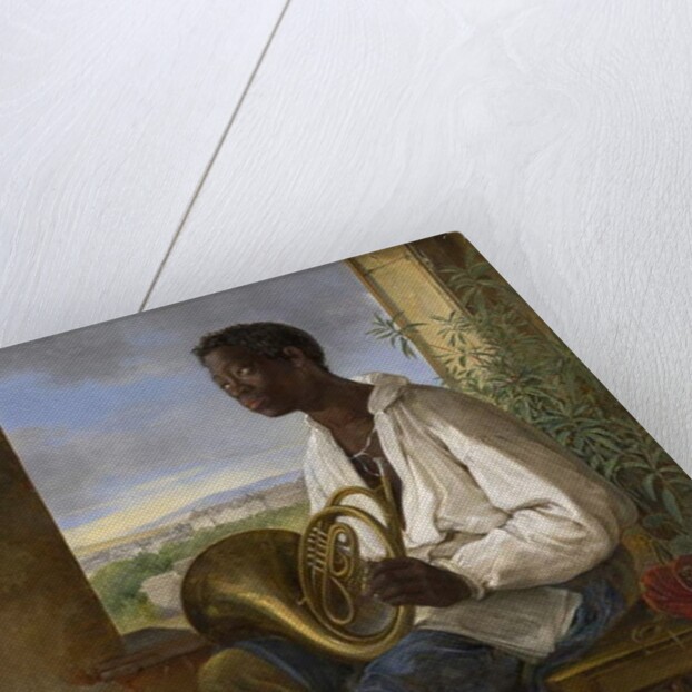 Portrait of a Gardener and Horn Player in the Household of the Emperor Francis I, 1836 by Albert Schindler